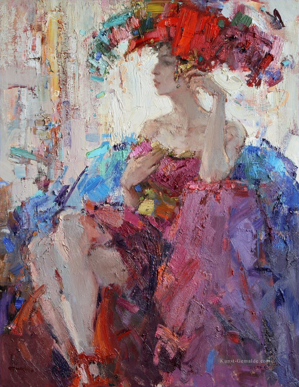 Hübsche Frau 48 Impressionist Ölgemälde